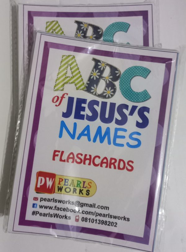 ABC of Jesus's Names Flash cards (A6)