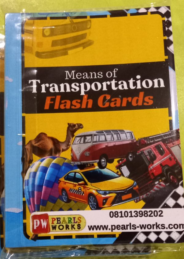 Means of Transportation Flash cards (A6)