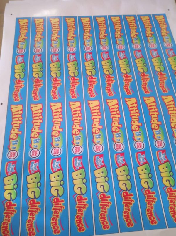 *Sticker Attitude is A Little Thing Border