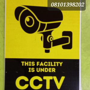 This Facility Is Under CCTV Surveillance Foam Board Signage
